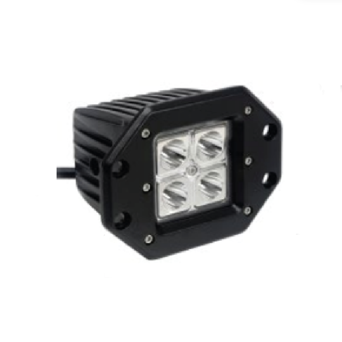OFF ROAD FARO DE LED UNIVERSAL RECTANGULAR 12 WATTS (4 LED  3 WATTS) COLOR BLANCO 12V / 24V - HAZ DE LUZ SPOT - - 3