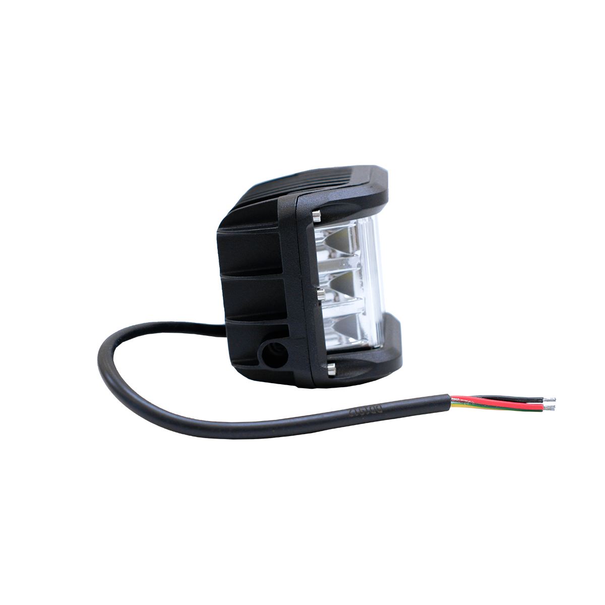 OFF ROAD FARO DE LED UNIVERSAL CUADRADO 60 WATTS (6 LED 10 WATTS) COLOR BLANCO 12V / 24V - HAZ DE LUZ SPOT - GIRO AMBAR - 5