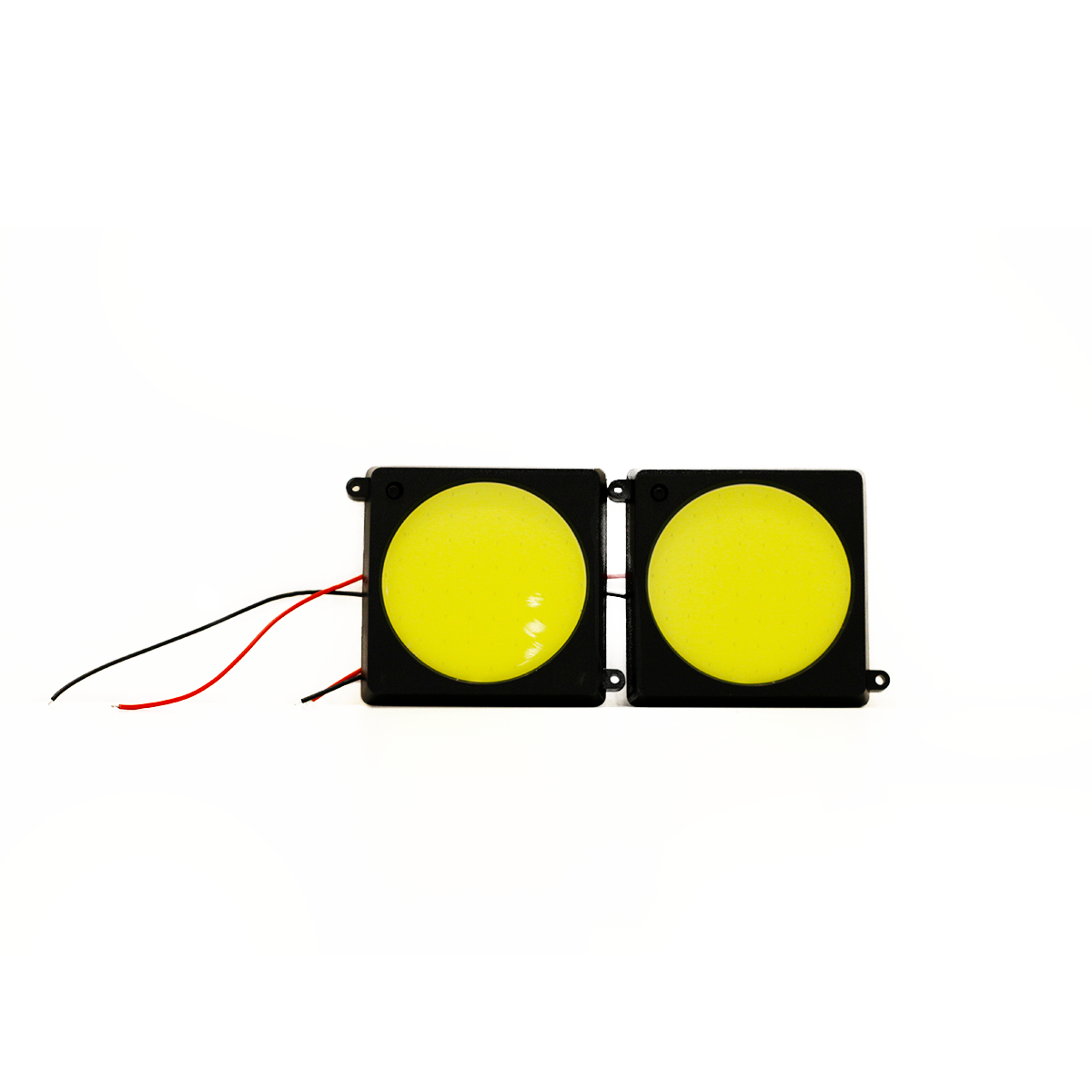 PLAFON LED JUEGO DE 2 UNIDADES DE PLAFONES LED CON TECLA ON / OFF 12V - 24V PEGAMENTO AUTOADHESIVO 9CM X 7 CM 54 LED COB 10 WATTS - 7