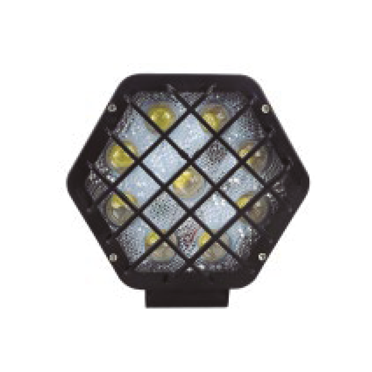 OFF ROAD FARO DE LED UNIVERSAL ROMBOIDAL 48 WATTS (16 LED  3 WATTS) COLOR BLANCO 12V / 24V - HAZ DE LUZ SPOT - - 4