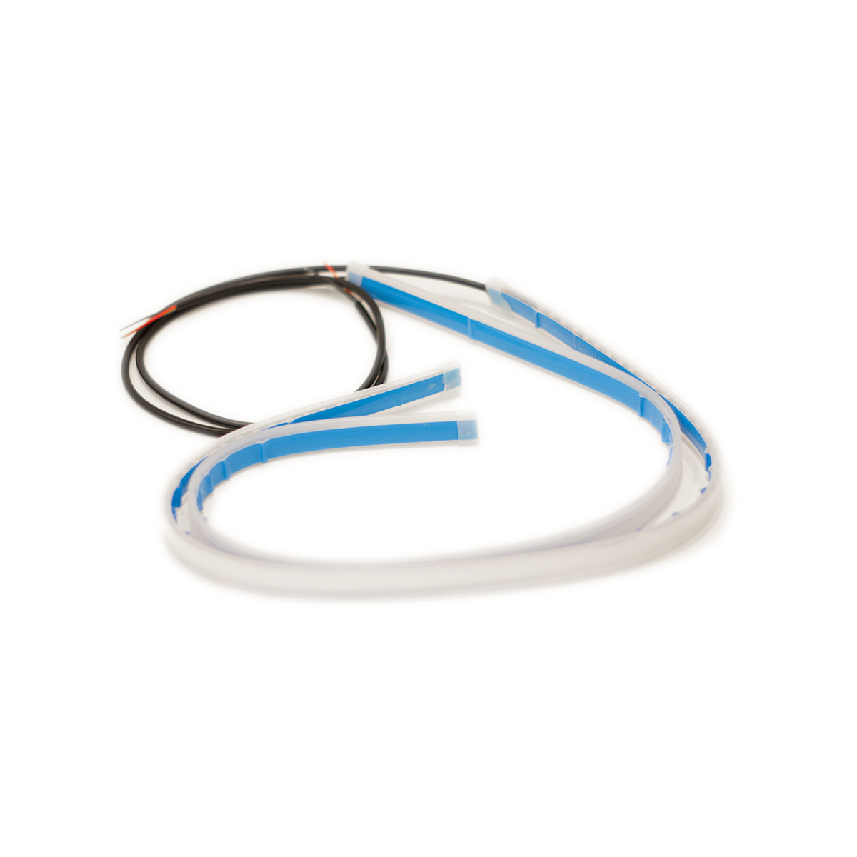 JUEGO DE TIRAS DE LED DRL DRL FLEXIBLE BLANCA Y AMBAR (BALIZA INTERMITENTE) 60CM - 3