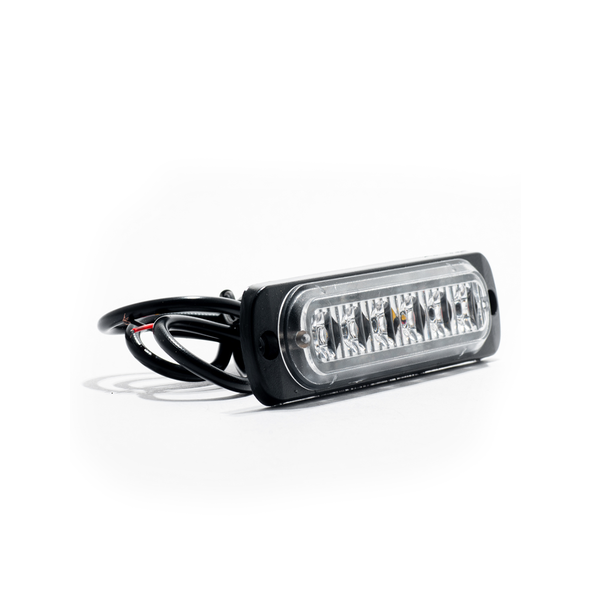 OFF ROAD FARO DE LED UNIVERSAL 12V - 6 LED CHAT PARA PARRILLA / PARAGOLPE CON LUZ DESTELLANTE AZUL Y ROJA - 4
