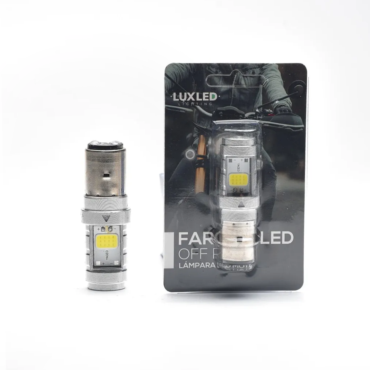 LAMPARA LED MOTO H6 12V 12W 12000 LUX CANTIDAD POR CAJA MASTER 250