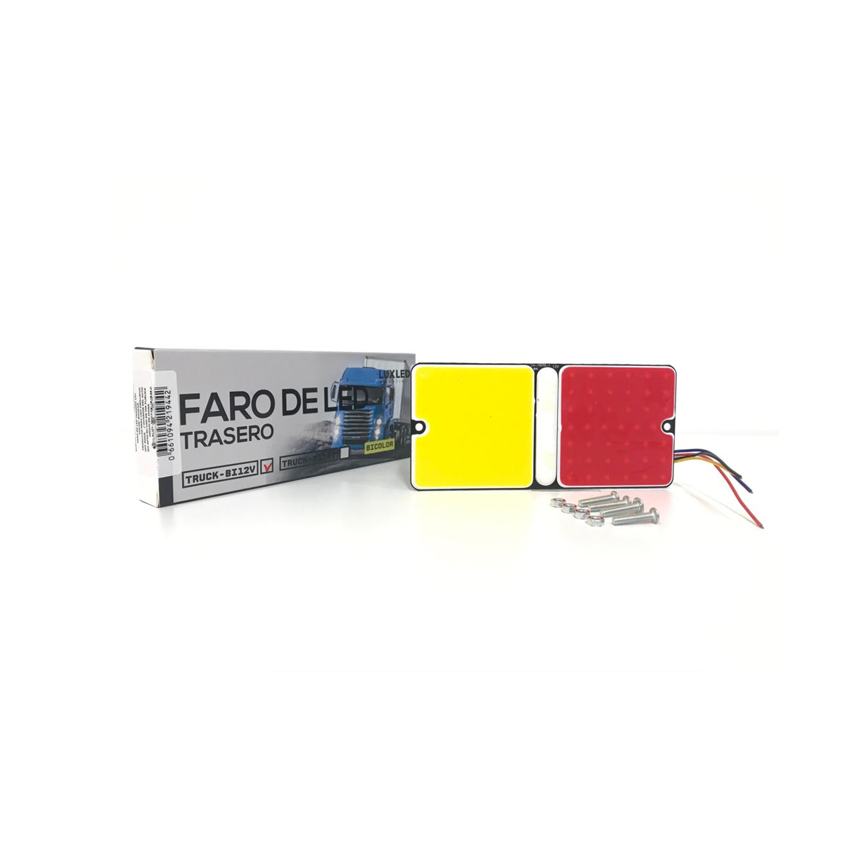 OFF ROAD FAROS DE CAMION JUEGO DE FAROS TRASEROS PARA CAMION AMBAR (7.5CM) + ROJO (7.5CM) >> 15CM ANCHO X 7CM ALTO RESISTENTE AL AGUA 12V CANTIDAD POR CAJA MASTER 100 - 2