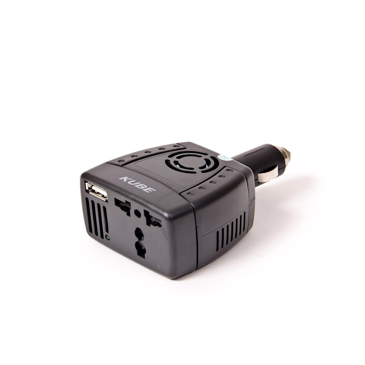 ACCESORIO PARA CELULAR INVERSOR CORRIENTE 12V / 220V - 150W USB OUTPUT>>5V 2.1A NEGRO