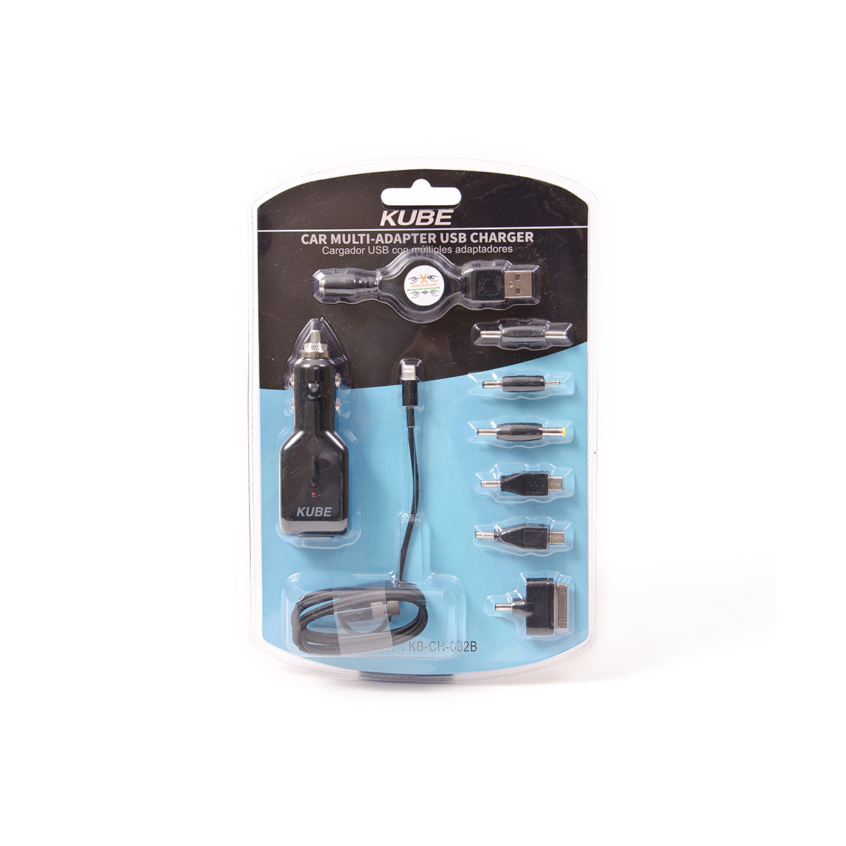 ACCESORIO PARA CELULAR CARGADOR USB CON MULTIADAPTADOR 12V / 24V OUTPUT 5V - 1000MA NEGRO