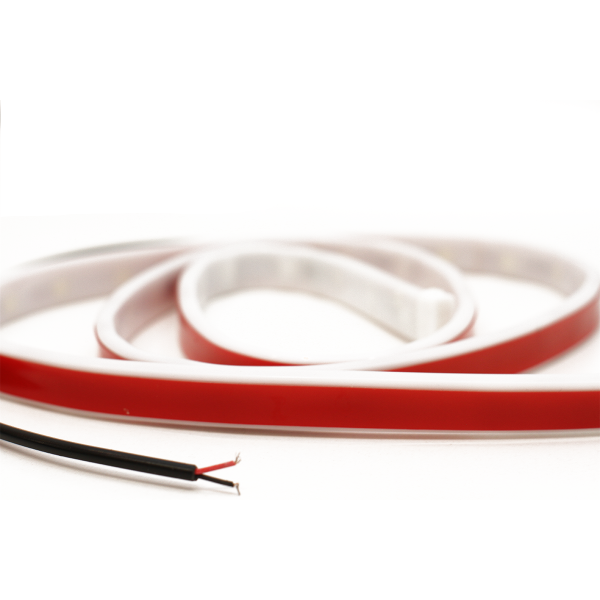 JUEGO DE TIRAS DE LED DRL JUEGO (2 UNIDADES) DE TIRAS DE LED AUTOADHESIVA PARA PUERTA 12V ROJO
