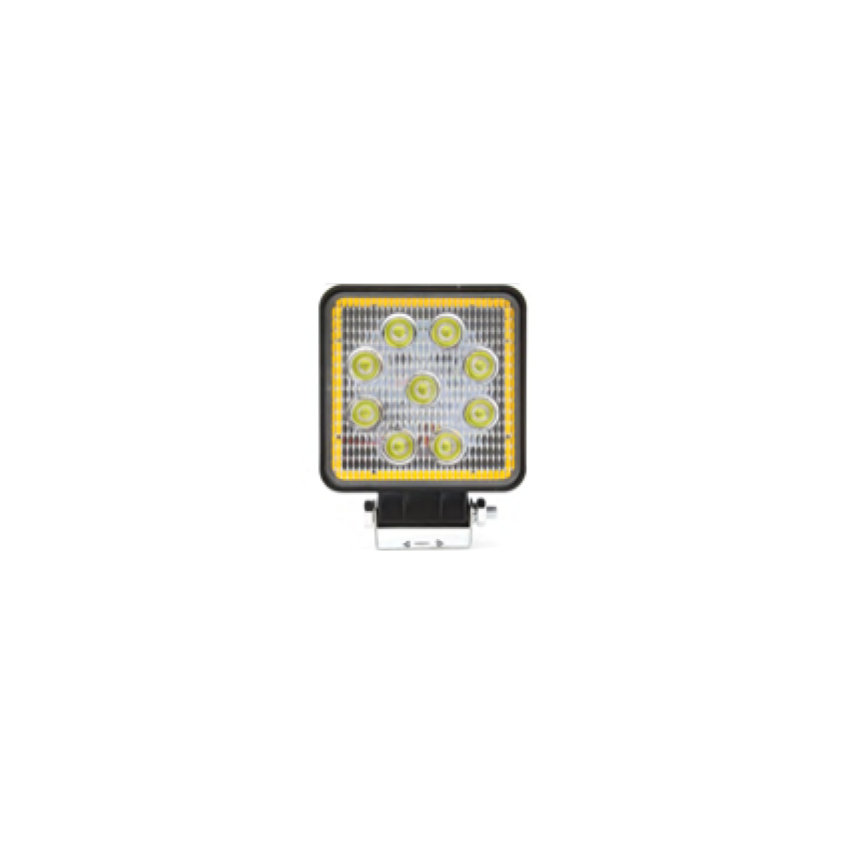 OFF ROAD FARO DE LED FARO DE LED CUADRADO - 9 LED 27W BLANCO CON AUREOLA BLANCO 10.8X2X11CM