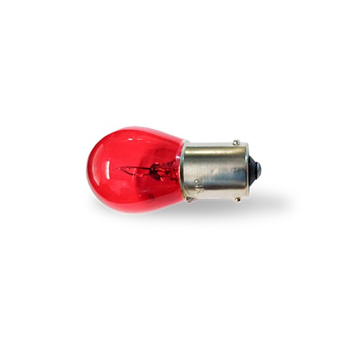 LAMPARA DE SEÑALIZACION P21W 12V 21W 1 POLO PATA EN V ROJA BAU15S E8 3H2 CANTIDAD POR CAJA MASTER 1000