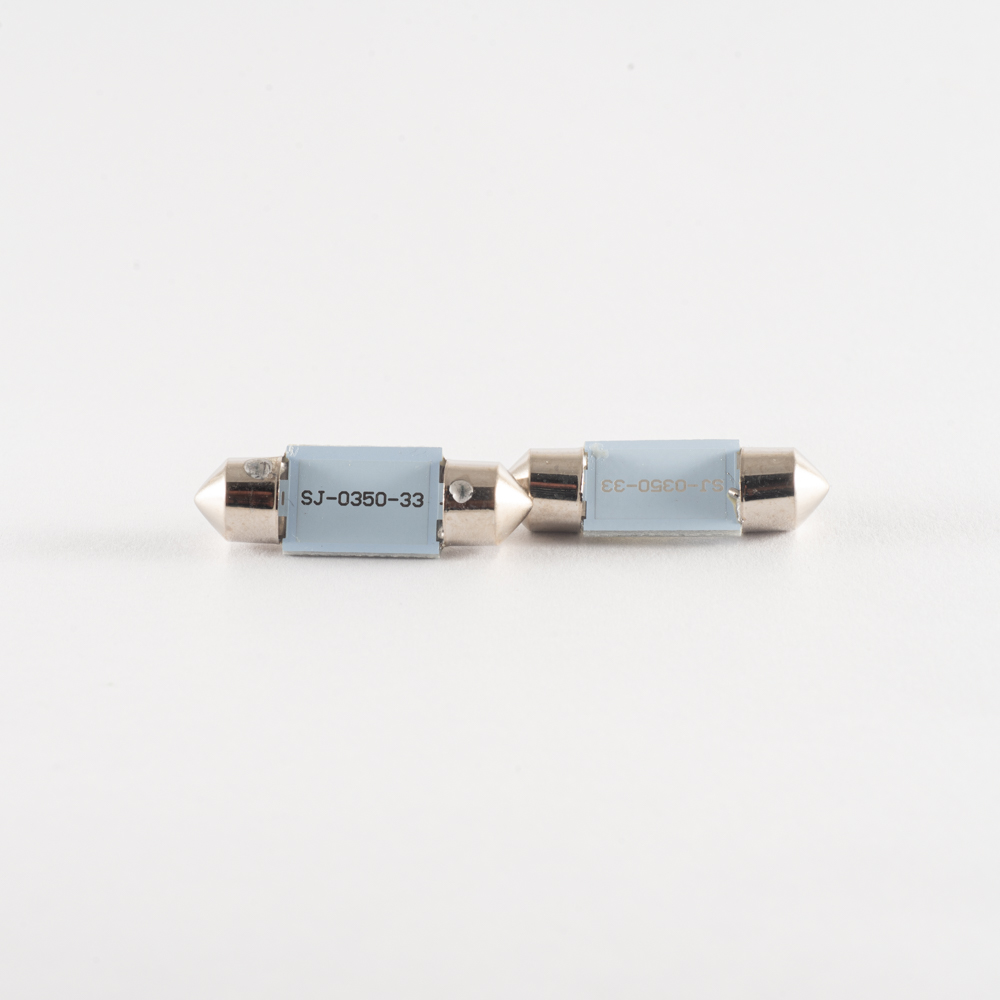 LED SEÑALIZACION SMD BLISTER X 2 - TUBULAR - FESTOON 3 LED 5050 SMD 36MM - BLANCO 12V - BLISTER X 2 UNIDADES - 3