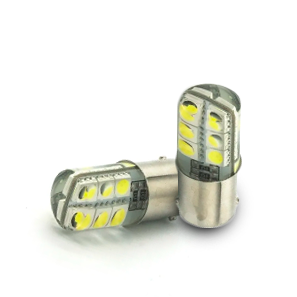 LED SEÑALIZACION SILICA BLISTER X 2 67 / 1003 / 1141 / 1156 - P21W 6 LED 5050 SILICONADO BLANCO 12V BLISTER X 2 UNIDADES CANTIDAD POR CAJA MASTER 1000 - 3