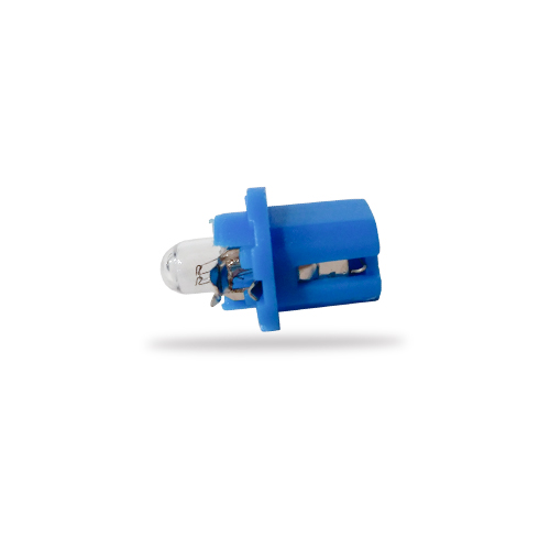 LAMPARAS DE SEÑALIZACION 24V 1.2W BX8.5D/1.5 24V 1.2W  BLACK 2721 CON PORTALAMPARA AZUL  (CODIGO ANTERIOR: 13603KO) CANTIDAD POR CAJA MASTER 1000