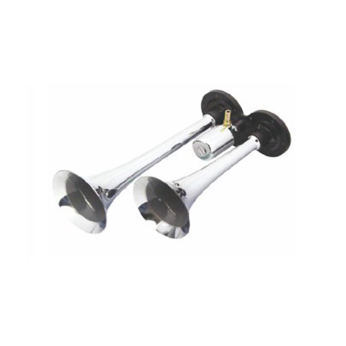 BOCINA DE AIRE CORNETA DOBLE  VOLTAJE 12V - 24V  ENVASE POR UNIDAD - 2