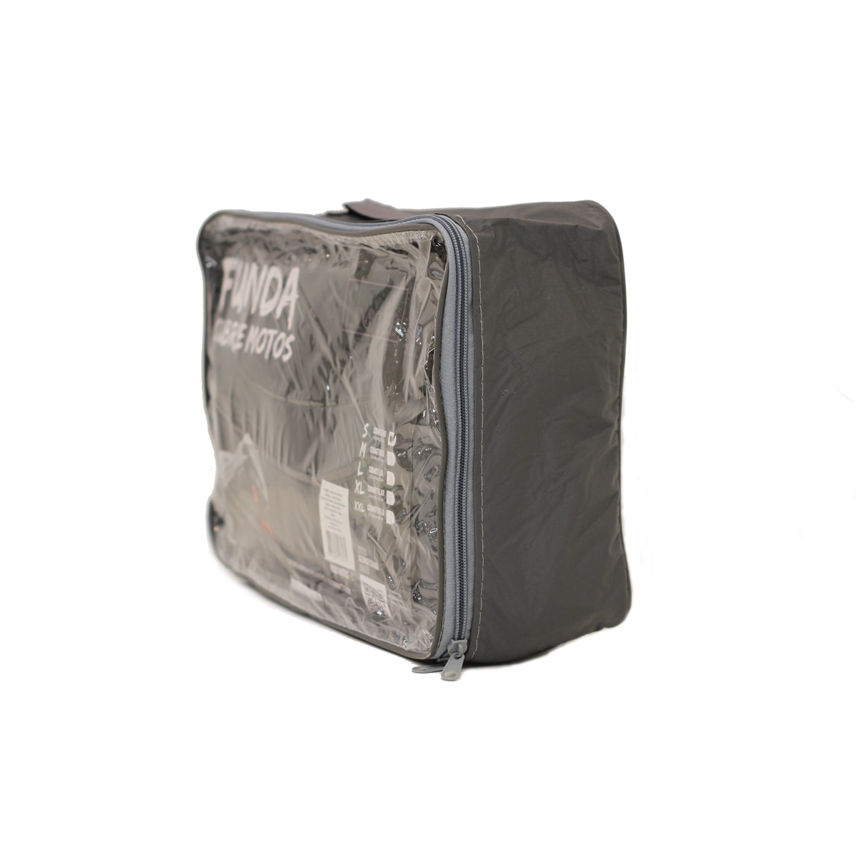 FUNDA CUBRE QUADS TRICAPA IMPERMABLE MEDIUM 208X122X90CM. LOGO DAKAR. PVC Y ALGODON 270 GRAMOS. REFLECTOR NARANJA, ELASTICO, CLIPS Y CIERRE. ANILLO PARA CADENA INCORPORADO. - 2