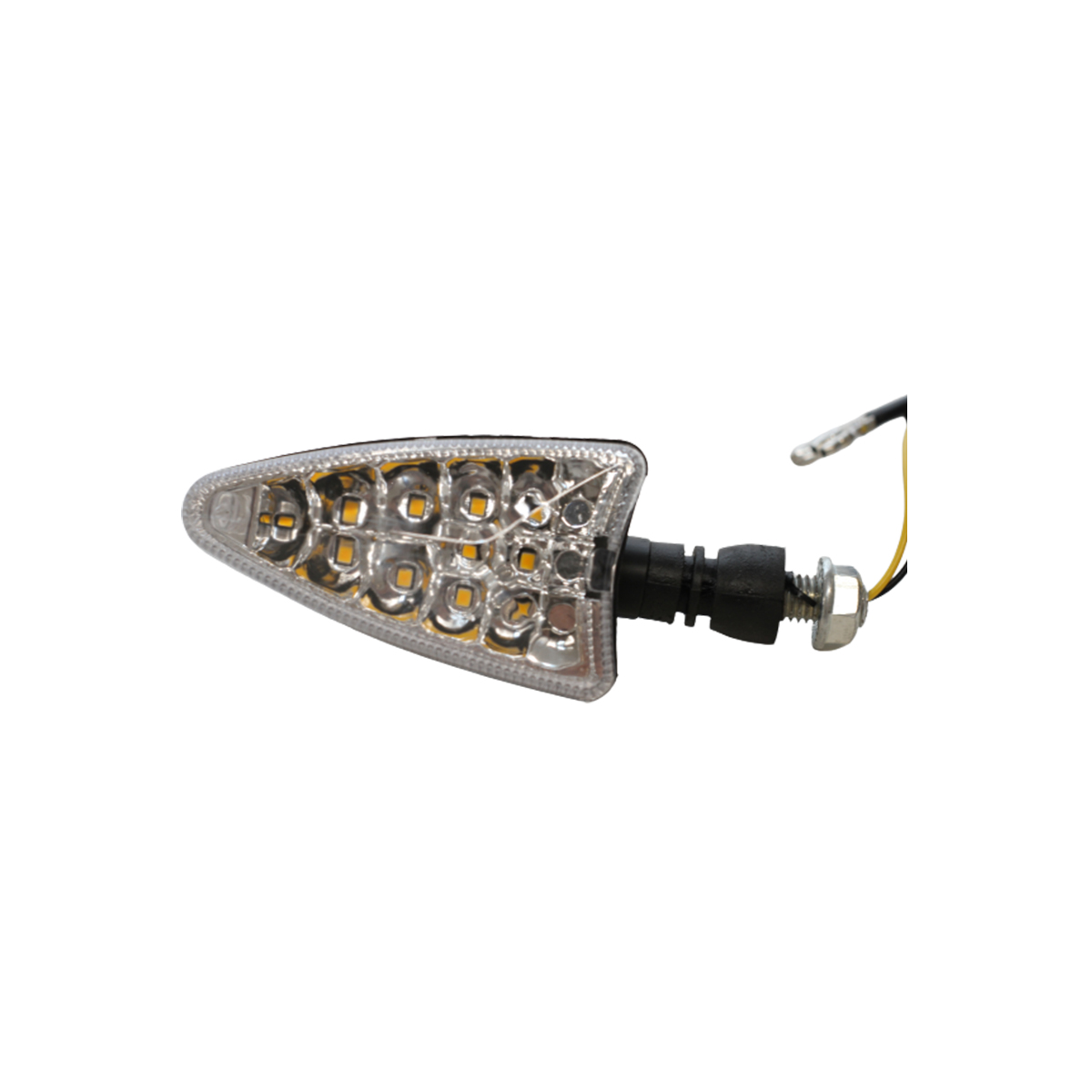 OFF ROAD FARO DE LED DE MOTO FARO DE GIRO UNIVERSAL AMBAR 12V 5W 1500 LUX JUEGO 2 UNIDADES - 6