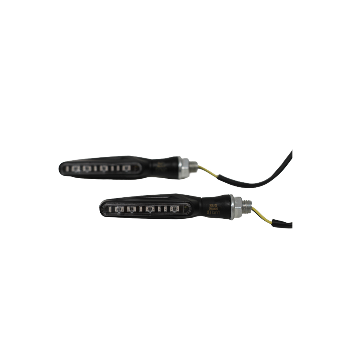 OFF ROAD FARO DE LED DE MOTO FARO DE GIRO UNIVERSAL AMBAR 12V 5W 1500 LUX JUEGO 2 UNIDADES - 4