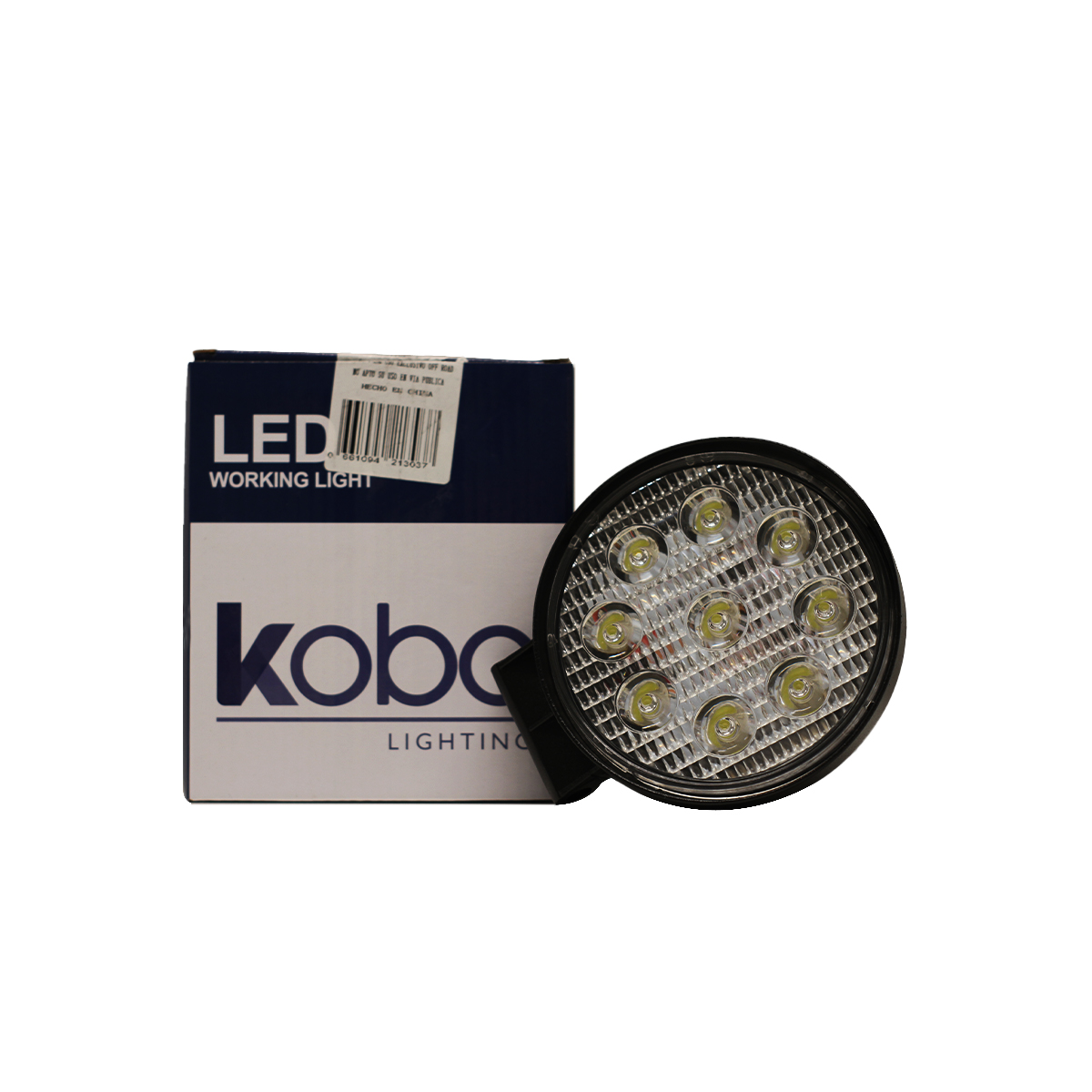 OFF ROAD FARO DE LED FARO DE 9 LED REDONDO 27 WATTS 6CM PROFUNDIDAD BLANCO 12V - 24V ILUMINACION SPOT CANTIDAD POR CAJA MASTER 40 - 5