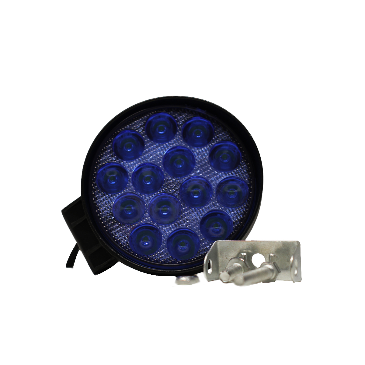 OFF ROAD FARO DE LED FARO DE 14 LED REDONDO 42 WATTS 6CM PROFUNDIDAD AZUL 12V - 24V ILIMUNACION SPOT - 4