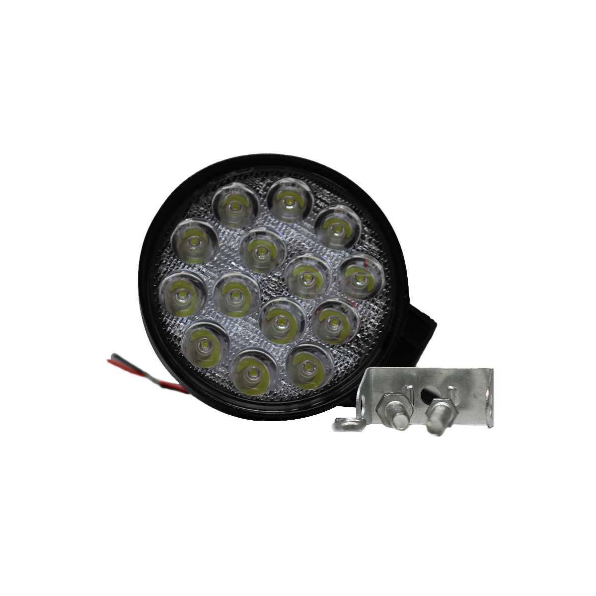 OFF ROAD FARO DE LED FARO DE 14 LED REDONDO 42 WATTS 6CM PROFUNDIDAD BLANCO 12V - 24V ILUMINACION SPOT CANTIDAD POR CAJA MASTER 40 - 4