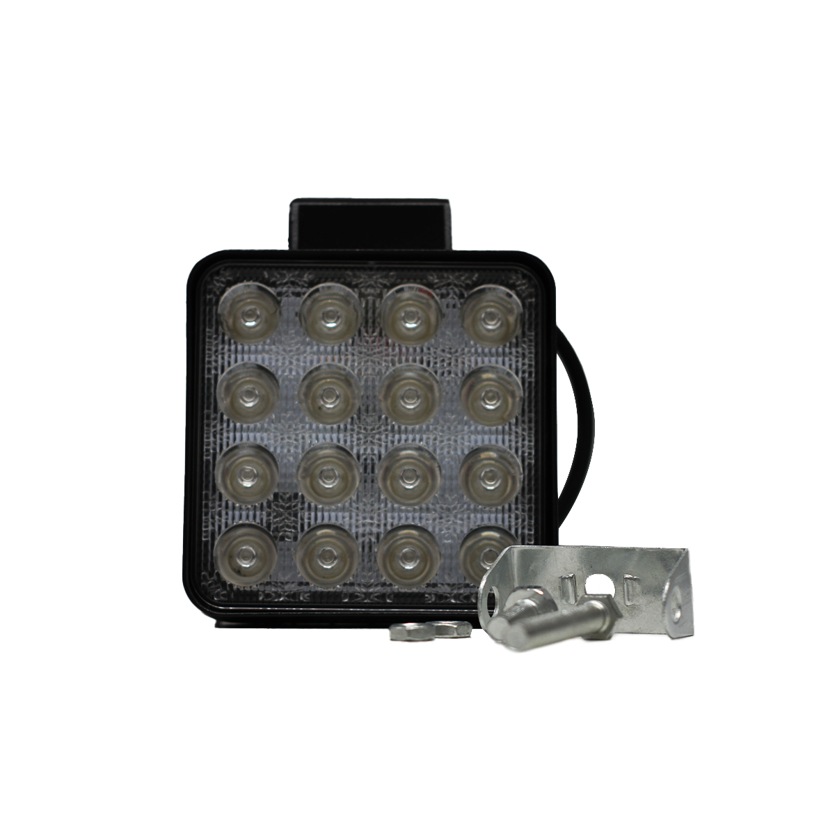 OFF ROAD FARO DE LED FARO DE 16 LED CUADRADO 48 WATTS 6CM PROFUNDIDAD AZUL 12V - 24V ILUMINACION SPOT - 3