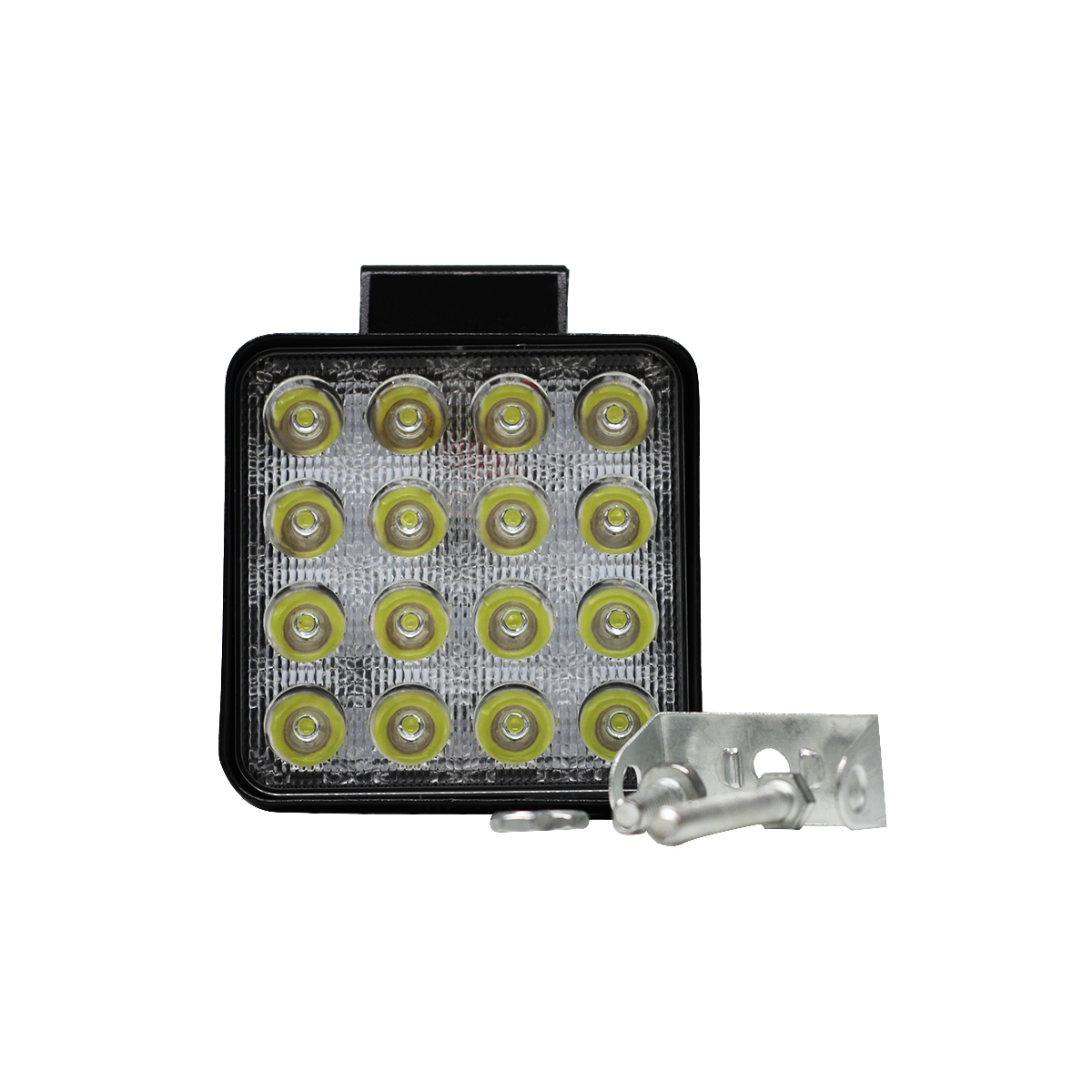 OFF ROAD FARO DE LED FARO DE 16 LED CUADRADO 48 WATTS 6CM PROFUNDIDAD BLANCO 12V - 24V ILUMINACION SPOT CANTIDAD POR CAJA MASTER 40 - 6