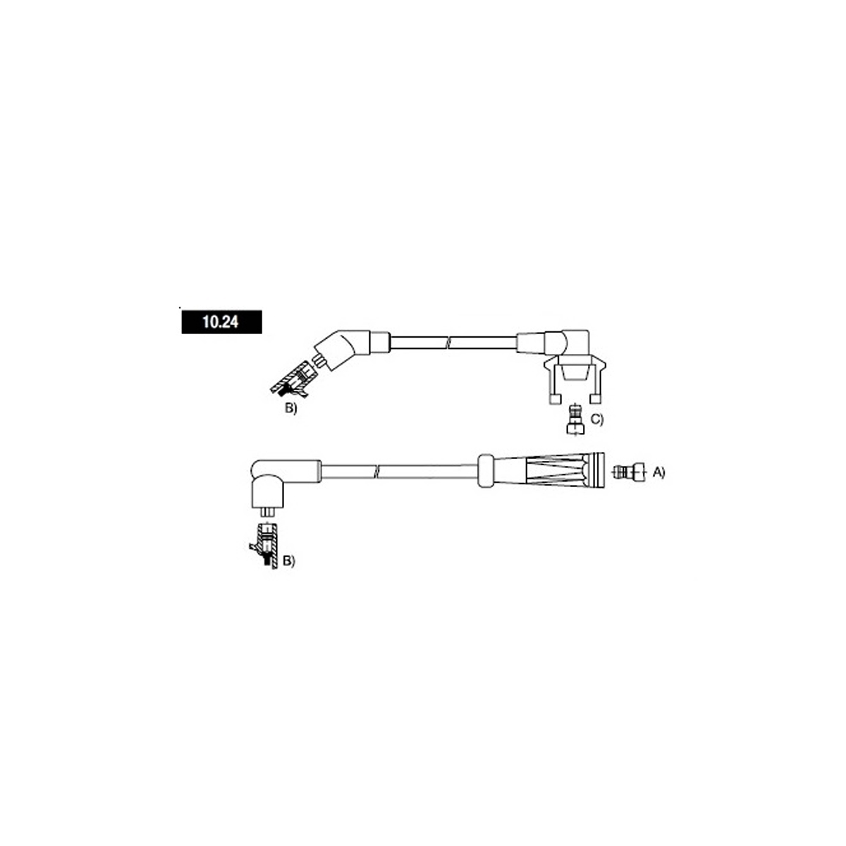CABLE BUJIA 8 MM SUPRESION MAGNETICA RENAULT CLIO ENERGY 1 4 DISTRIBUIDOR DUCELLIER