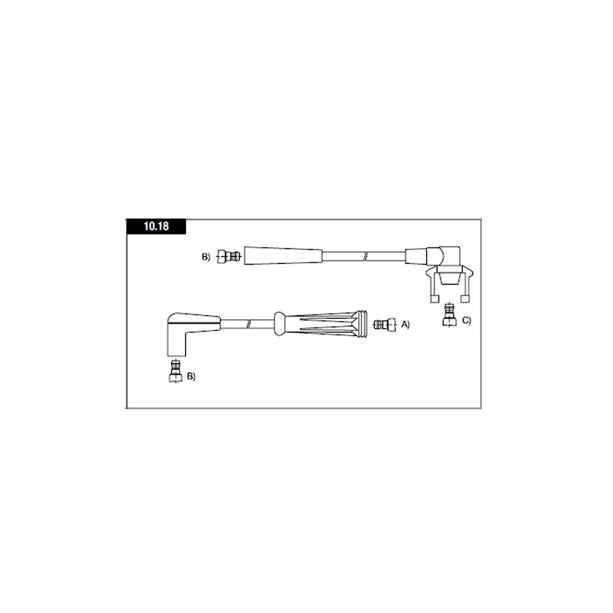 CABLE BUJIA 8 MM SUPRESION MAGNETICA RENAULT CLIO RT 1 4 CONEXIÓN SAE