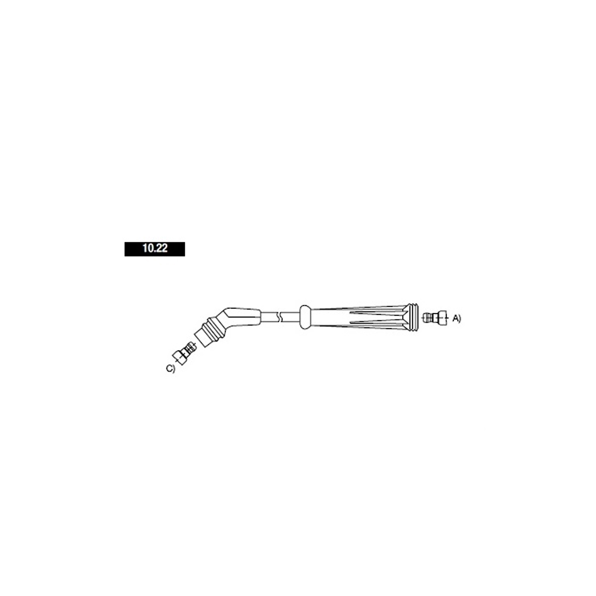 CABLE BUJIA 8 MM SUPRESION MAGNETICA RENAULT MEGANE SCENIC 1 6I - 1 6E RT - RN CONEXIÓN SAE