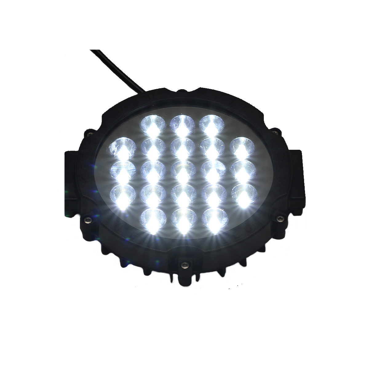OFF ROAD FARO DE LED FARO DE LED REDONDO - 21 LED 90W MAS PLACA SMD  UNO  BLANCO 10.8x2x11CM - 6