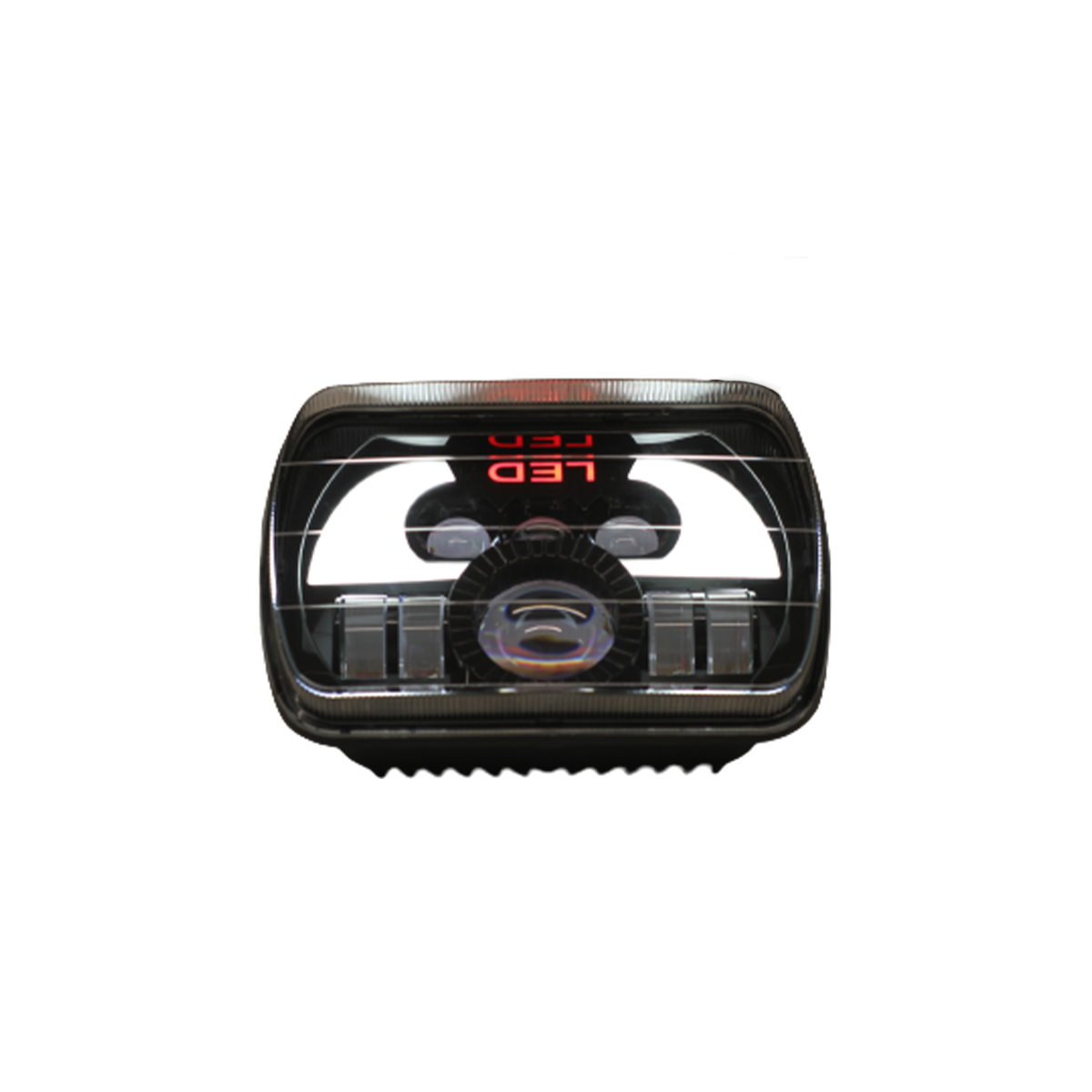 OFF ROAD FARO DE LED LUZ MULTILED BLANCA Y AMBAR CON FUNCION ALTA Y BAJA  9V-36V 140 WATTS  MEDIDAS 7" - 9