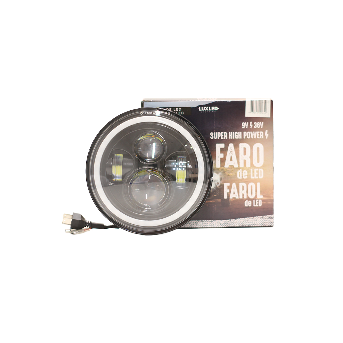 OFF ROAD FARO DE LED FARO LED 7 40W 13 LED + ARO BLANCO Y AMBAR Y FUNCION ALTA Y BAJA. SIN KIT DE INSTALACION - 2