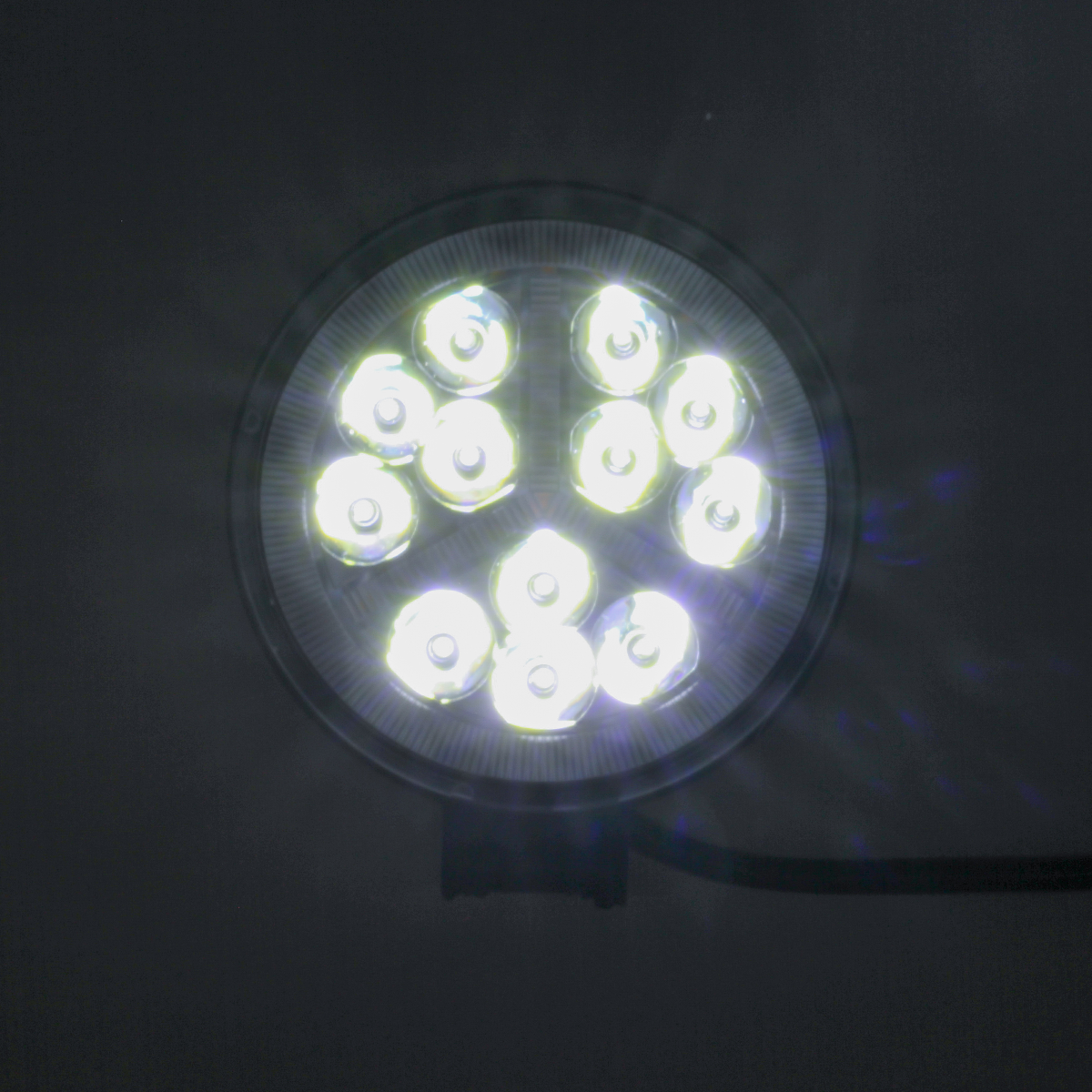 OFF ROAD FARO DE LED FARO DE LED REDONDO - 12 LED 36W MAS PLACA SMD  UNO  BLANCO 10.8X2X11CM AUREOLA BLANCA   MERCEDEZ BENZ - 4