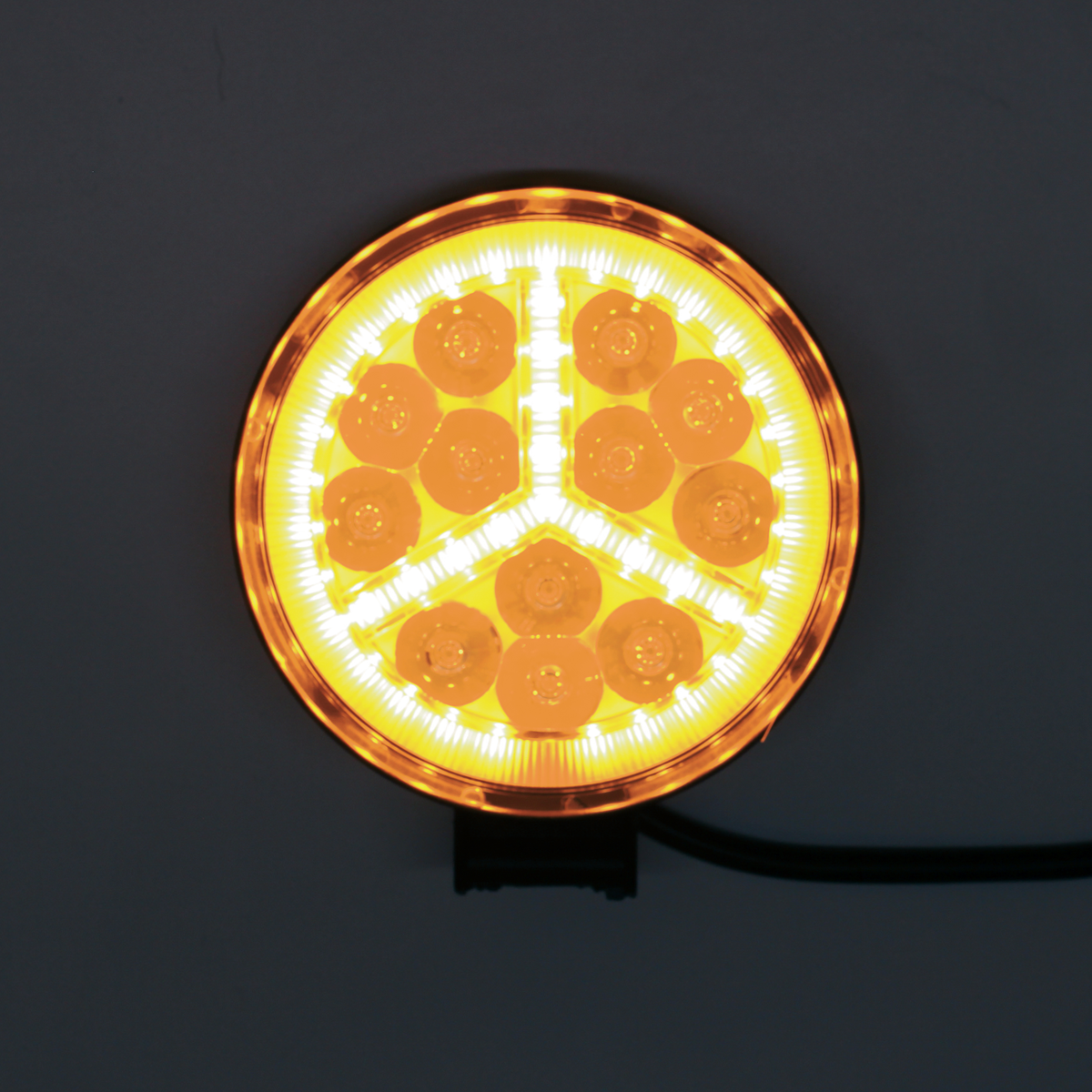 OFF ROAD FARO DE LED FARO DE LED REDONDO - 12 LED 36W MAS PLACA SMD  UNO  BLANCO 10.8X2X11CM AUREOLA BLANCA   MERCEDEZ BENZ - 5