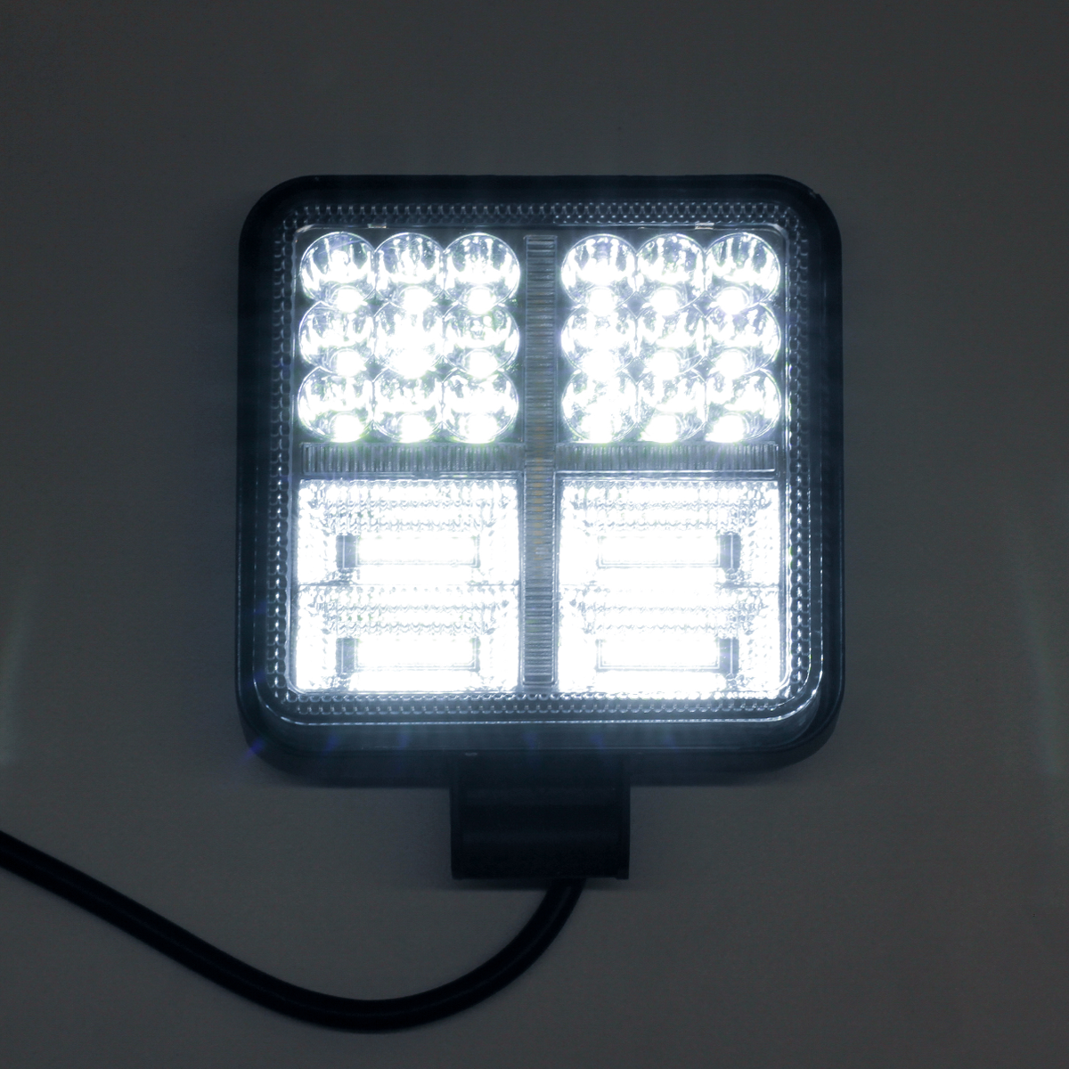 OFF ROAD FARO DE LED FARO DE LED CUADRADO - 36 LED 108W  BLANCO 10X2X11CM FLASH AMBAR DRL - 5