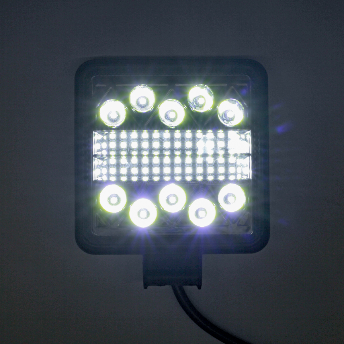 OFF ROAD FARO DE LED FARO DE LED CUADRADO - 30 LED 90W  BLANCO 10X2X11CM - 4