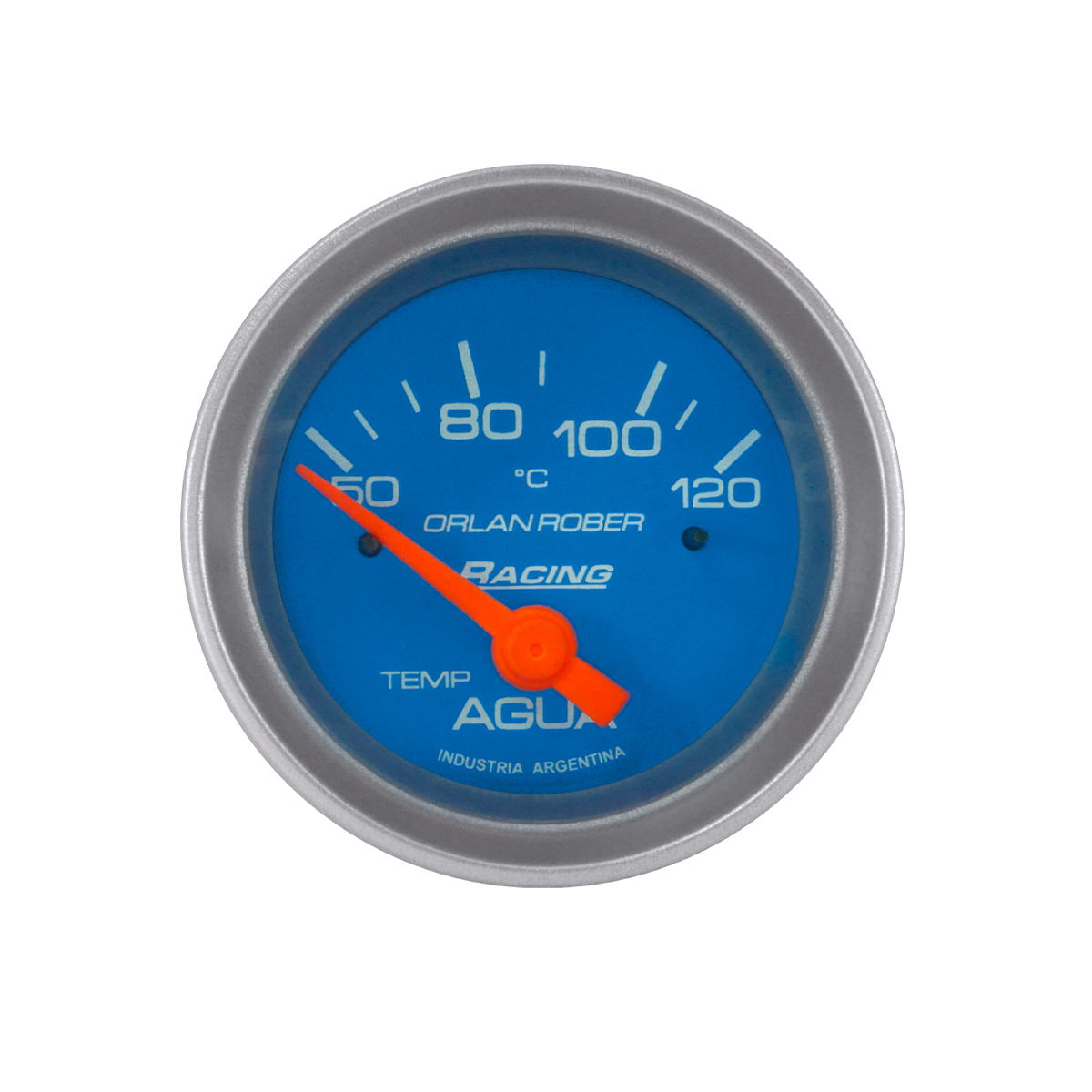 INSTRUMENTAL RACING 52 MM CELESTE TEMPERATURA DE AGUA ELECTICO 12V