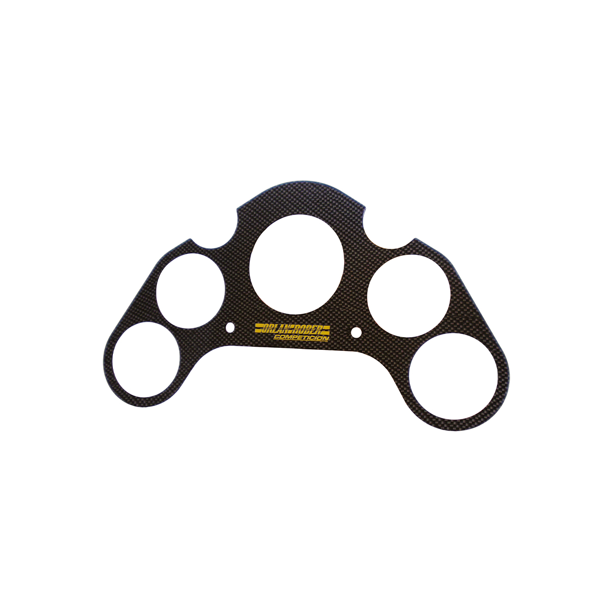 SOPORTE TABLERO SIMIL CARBONO P/4 INSTR. DE 66MM Y TACO DE 125MM