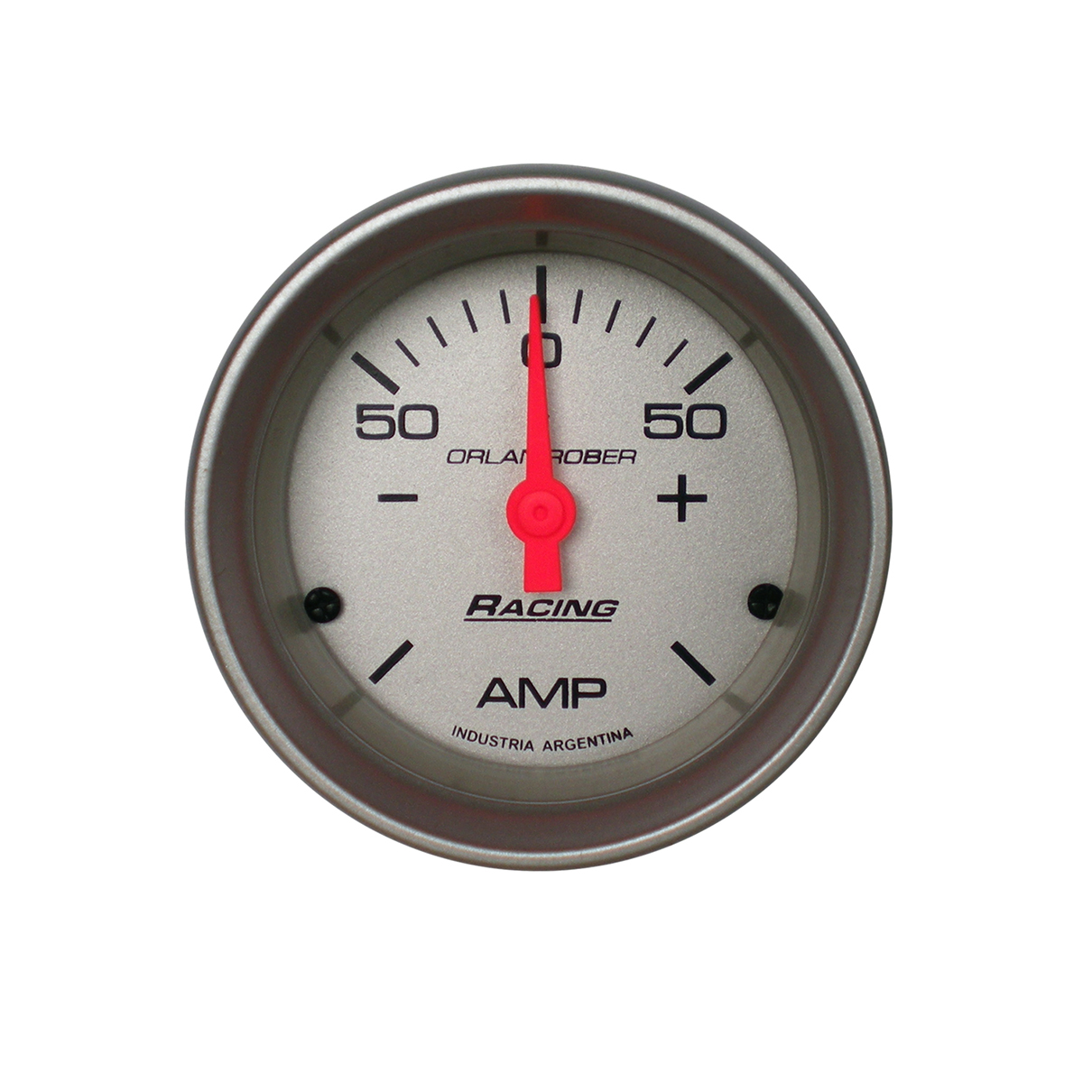 INSTRUMENTAL RACING 52 MM PLATA AMPERIMETRO COMPETICION 52 MM