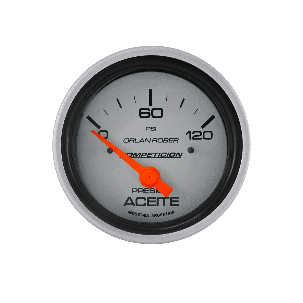 INSTRUMENTAL COMPETICION 62 MM PLATA PRESION DE ACEITE 120 LB