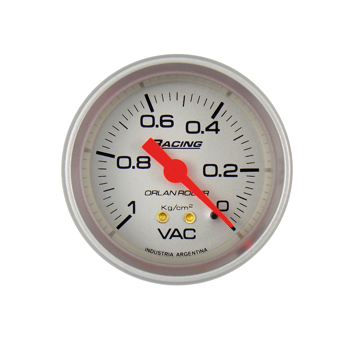 INSTRUMENTAL RACING 52 MM PLATA VACUOMETRO