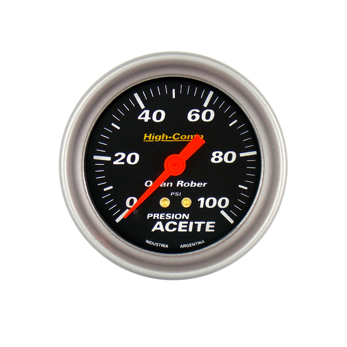 INSTRUMENTAL HIGH COMPETICION 72MM NEGR MANOMETRO DE ACEITE ELECTRICO 72MM 100 LBS HIGH-COMPETICION