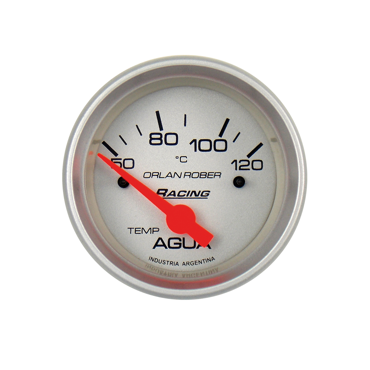INSTRUMENTAL RACING 52 MM PLATA TEMPERATURA DE ELECTRONICO 24V