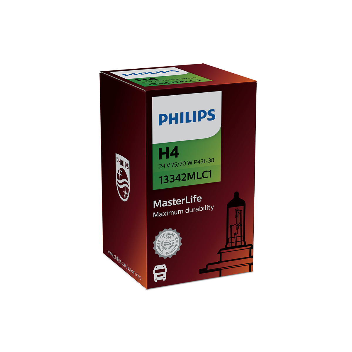LAMPARA MASTER LIFE 24V H4 13342ML 24V 75/70W                C1 - 2