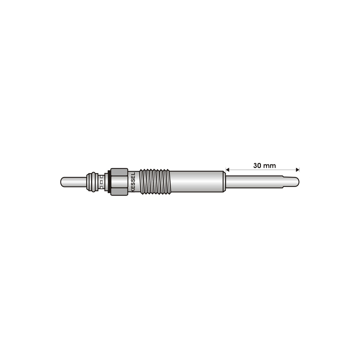 BUJIA INCANDESCENTE PARA MOTOR DIESEL ALFA ROMEO 2.5 TD/AUDI 1.2 TDI/1.4 TDI/1.9 TDI /QUATTRO/2.0 TDI/4.0 TDI QUATTRO/CHEVROLET 2.5 TDI/CHRYSLER 2.5 TD/FORD 1.9 TDI/2.5 SCD TCI/JEEP 2.5 TD/OPEL 2.5 TDI/PORSCHE  2.5 BAC/ROVER 825 D/SD XS/SEAT 1.4 TDI/19. TDI/SKODA 1.4 TDI/1.9 TDI/VOLKSWAG