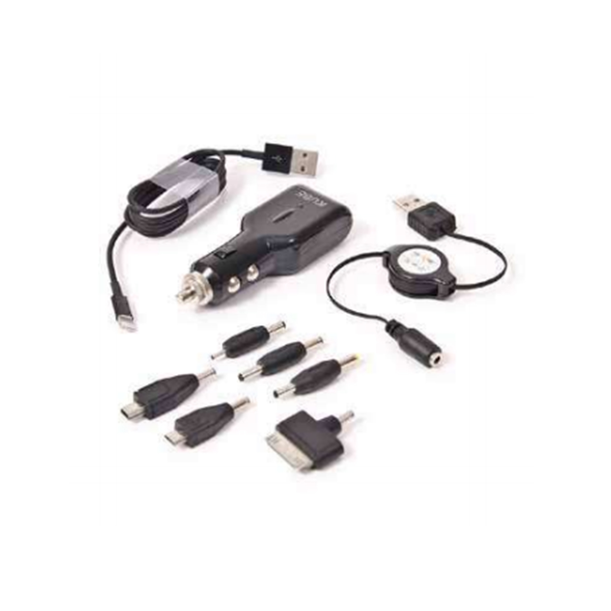ACCESORIO PARA CELULAR CARGADOR USB CON MULTIADAPTADOR 12V / 24V OUTPUT 5V - 1000MA NEGRO - 2
