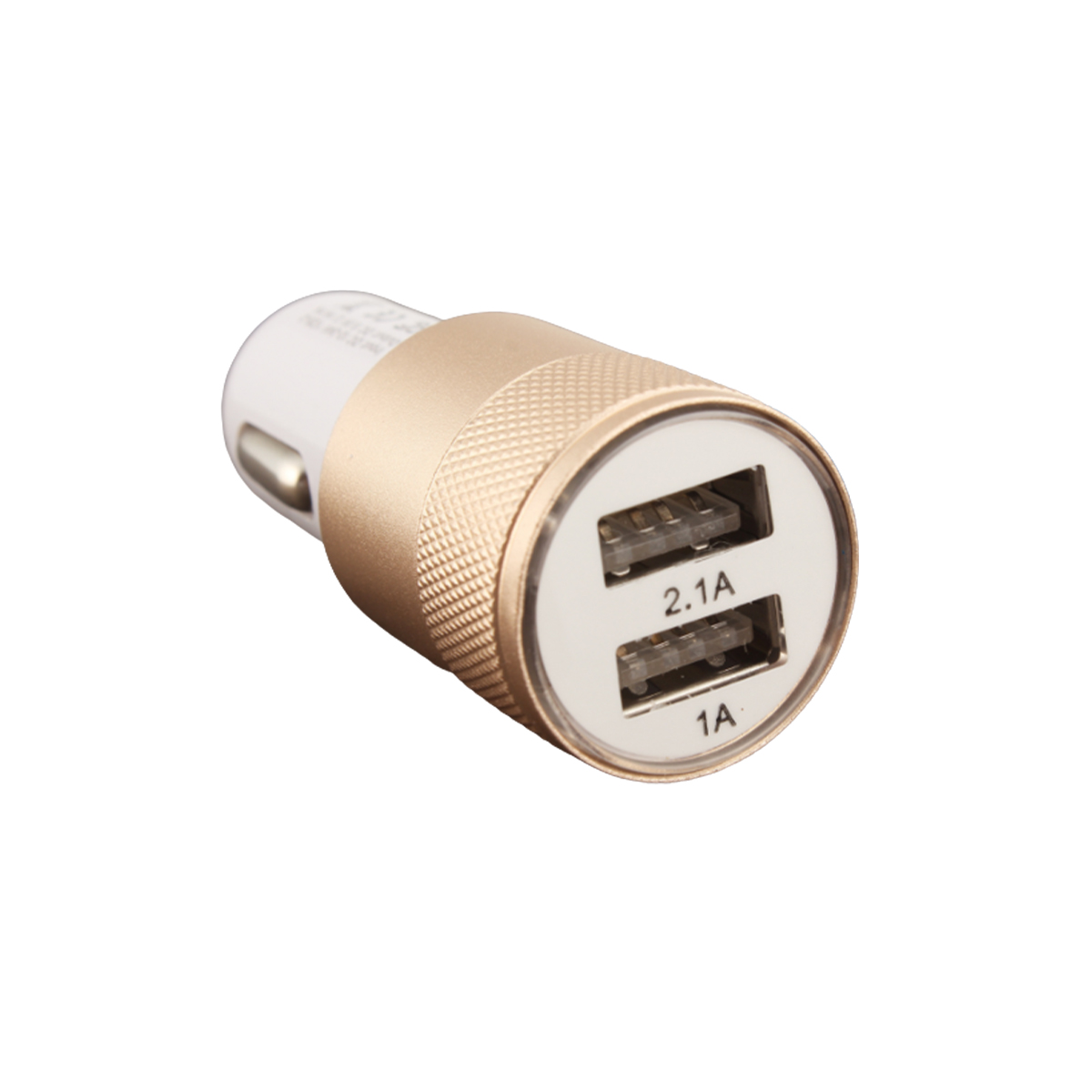 ACCESORIO PARA CELULAR CARGADOR DOBLE USB 12V / 24V OUTPUT 5V 3100MA BLANCO+DORADO - 2
