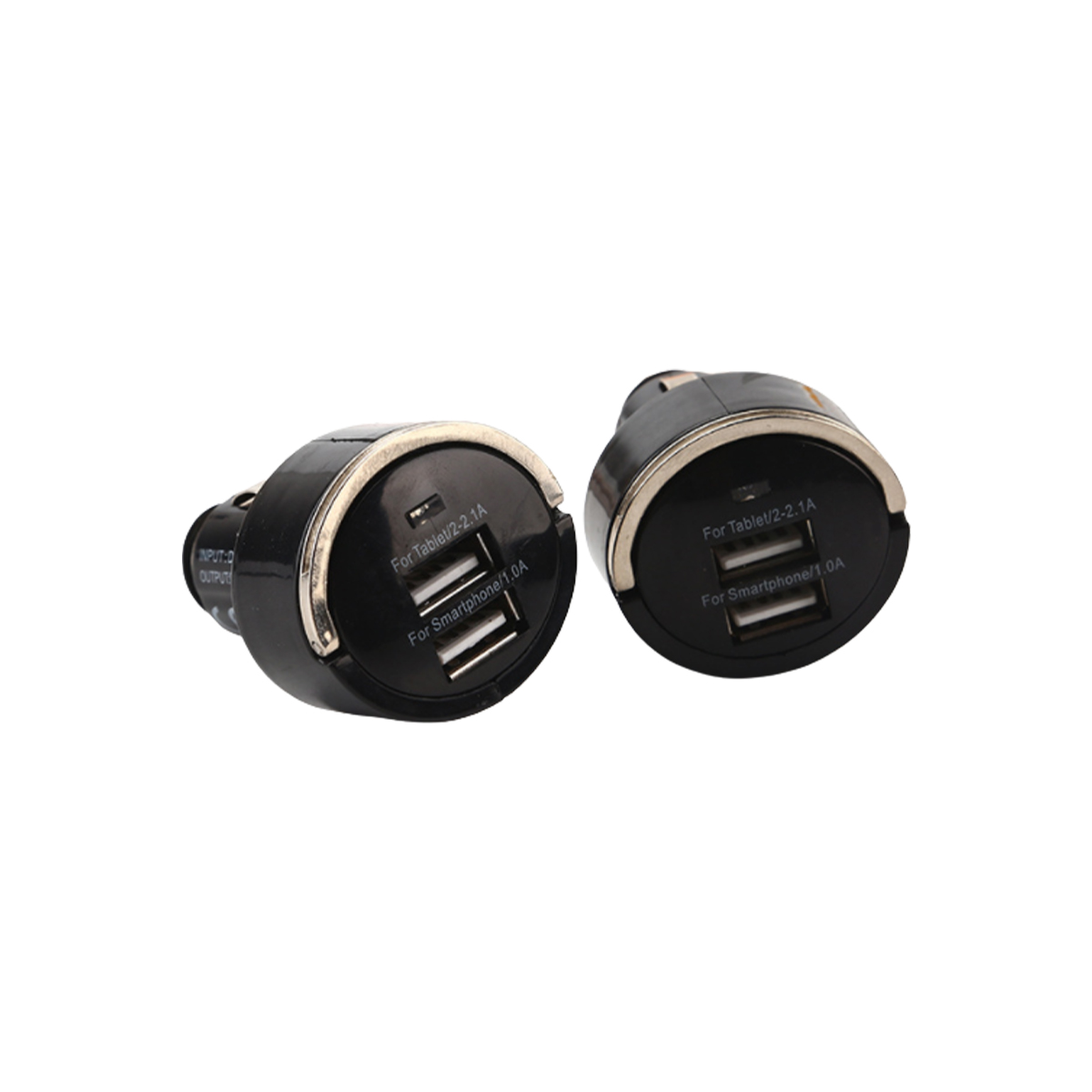 ACCESORIO PARA CELULAR CARGADOR DOBLE USB 12V / 24V OUTPUT 5V 3100MA NEGRO - 2