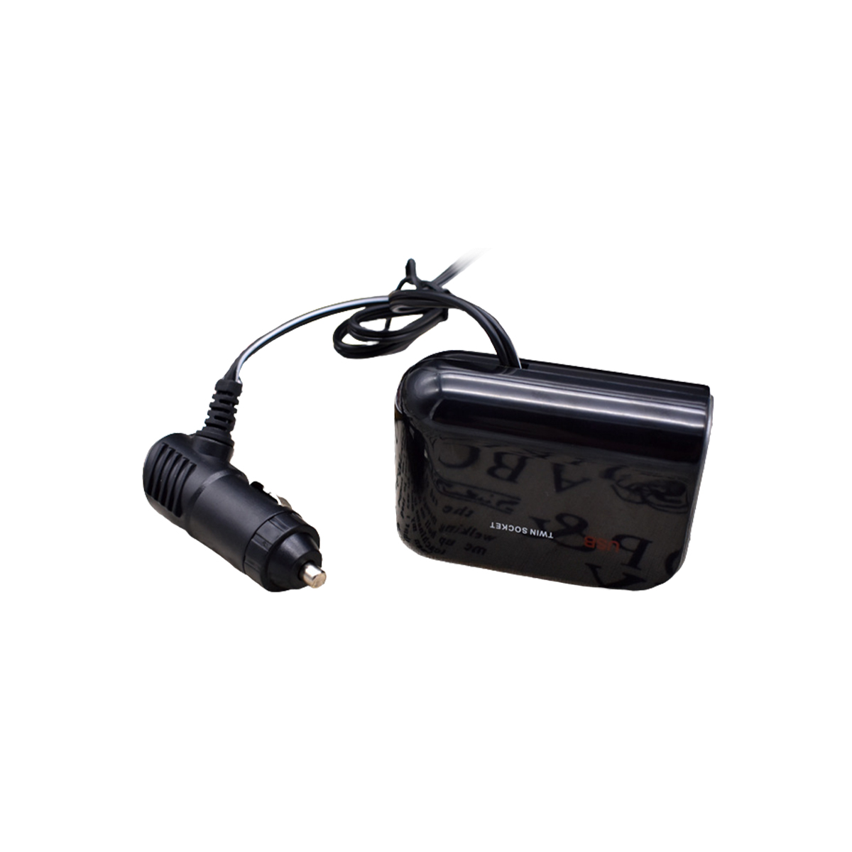 ACCESORIO PARA CELULAR ALARGUE CON 2 USB + 2 ENCENDEDOR INPUT : 12/24V  OUTPUT:5V / 3100MA / 120 WATTS CON BOTON CORTA CORRIENTE EN CADA TOMA  NEGRO - 3