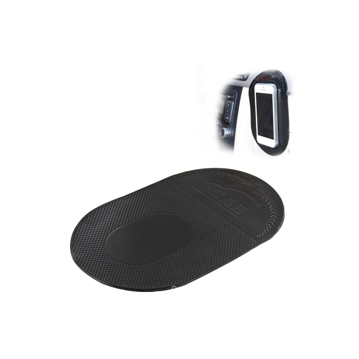 ACCESORIO PARA CELULAR BASE DE GOMA ANTI DESLIZANTE PARA APOYAR OBJETOS SEMI CIRCULAR COLORES VARIOS - 2