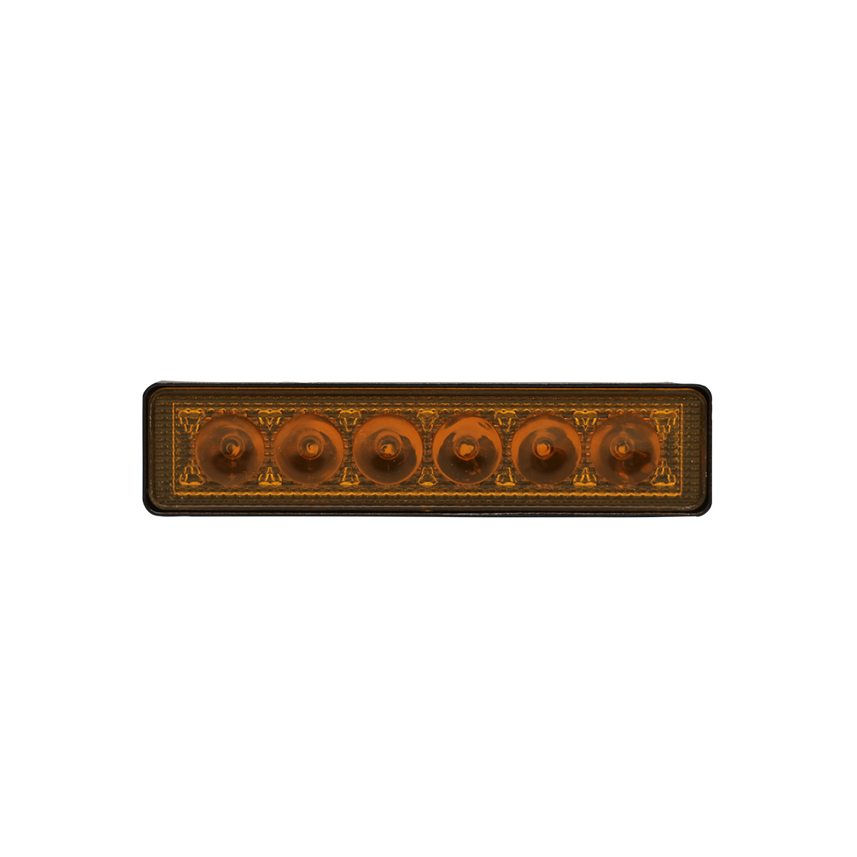 OFF ROAD FARO DE LED UNIVERSAL RECTANGULAR 18 WATTS (6 LED  3 WATTS) COLOR AMBAR 12V / 24V - HAZ DE LUZ SPOT - - 2